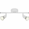 Luminaires Brilliant Spots Et Projecteurs|Spot de plafond Brilliant Loona LED Blanc, 2 lumières