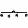 Luminaires Brilliant Spots Et Projecteurs|Spot de plafond Brilliant Ina LED Chrome, Noir, 4 lumières