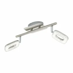 Luminaires Eglo Spots Et Projecteurs|Spot de plafond Eglo LITAGO CRYSTAL LED Aspect cristal, Nickel mat, 2 lumières