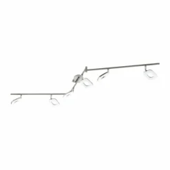 Luminaires Eglo Éclairage Led|Spot de plafond Eglo LITAGO LED Nickel mat, 6 lumières