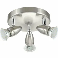 Luminaires Eglo Éclairage Led|Spot de plafond Eglo MAGNUM LED Chrome, Nickel mat, 3 lumières