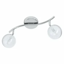Luminaires Eglo Éclairage Led|Spot de plafond EGLO SALTO LED Chrome, 2 lumières