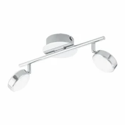Luminaires Eglo Éclairage Led|Spot de plafond Eglo SALTO LED Chrome, 2 lumières