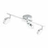 Luminaires Eglo Éclairage Led|Spot de plafond Eglo SALTO LED Chrome, 3 lumières