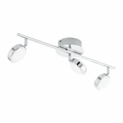 Luminaires Eglo Éclairage Led|Spot de plafond Eglo SALTO LED Chrome, 3 lumières