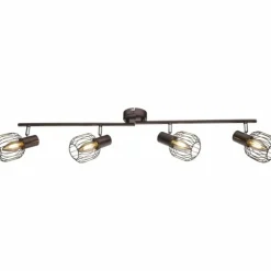 Luminaires Globo Lighting Plafonniers|Spot de plafond Globo Akin Brun, 4 lumières
