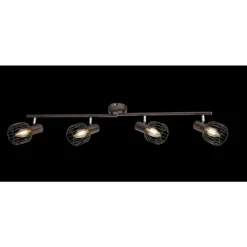 Luminaires Globo Lighting Plafonniers|Spot de plafond Globo Akin Brun, 4 lumières