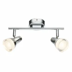 Luminaires Globo Lighting Spots Et Projecteurs|Spot de plafond Globo Alaska LED Chrome, 2 lumières