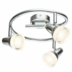 Luminaires Globo Lighting Éclairage Led|Spot de plafond Globo Alaska LED Chrome, 3 lumières