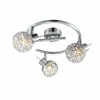 Luminaires Globo Lighting Spots Et Projecteurs|Spot de plafond Globo Bolt LED Chrome, 3 lumières
