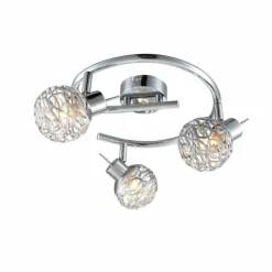 Luminaires Globo Lighting Spots Et Projecteurs|Spot de plafond Globo Bolt LED Chrome, 3 lumières