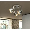 Luminaires Globo Lighting Spots Et Projecteurs|Spot de plafond Globo Hernan Gris, Argenté, 3 lumières