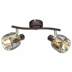 Luminaires Globo Lighting Spots Et Projecteurs|Spot de plafond Globo INDIANA Bronze, 2 lumières