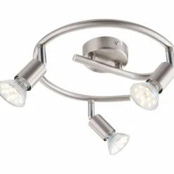 Luminaires Globo Lighting Éclairage Led|Spot de plafond Globo Matrix LED Nickel mat, 3 lumières