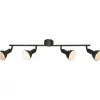 Luminaires Globo Lighting Spots Et Projecteurs|Spot de plafond Globo NAMUS Noir, 4 lumières