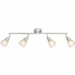 Luminaires Globo Lighting Spots Et Projecteurs|Spot de plafond Globo Tadeus I Nickel mat, 4 lumières