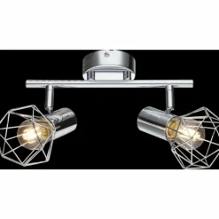 Luminaires Globo Lighting Spots Et Projecteurs|Spot de plafond Globo Xara I Chrome, 2 lumières