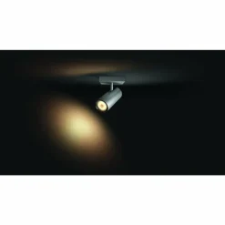 Spot de plafond, kit de base Philips Hue Ambiance White Buratto Argenté, 1 lumière, Télécommandes