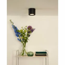 Luminaires Lucide Downlights|Spot de plafond Lucide FEDLER Noir, 1 lumière