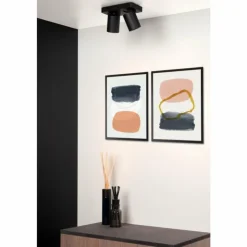 Luminaires Lucide Éclairage Led|Spot de plafond Lucide NIGEL LED Noir, 2 lumières