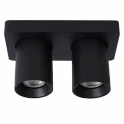 Luminaires Lucide Éclairage Led|Spot de plafond Lucide NIGEL LED Noir, 2 lumières