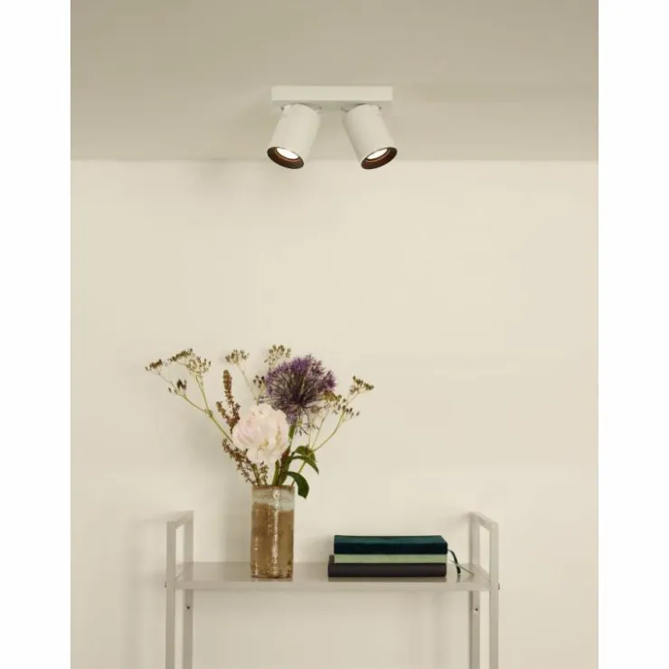 Luminaires Lucide Éclairage Led|Spot de plafond Lucide NIGEL LED Blanc, 2 lumières