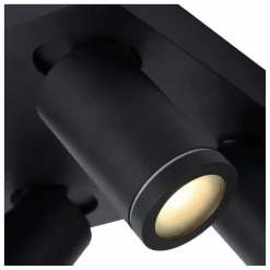 Luminaires Lucide Éclairage Led|Spot de plafond Lucide TAYLOR LED Noir, 4 lumières