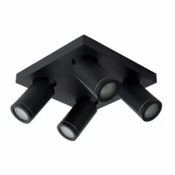 Luminaires Lucide Éclairage Led|Spot de plafond Lucide TAYLOR LED Noir, 4 lumières