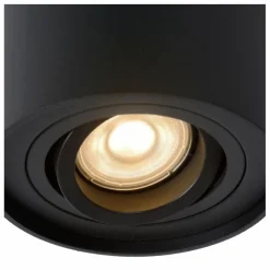Luminaires Lucide Downlights|Spot de plafond Lucide TUBE Noir, 1 lumière