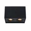 Luminaires Lucide Downlights|Spot de plafond Lucide TUBE Noir, 2 lumières