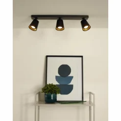 Luminaires Lucide Spots Et Projecteurs|Spot de plafond Lucide TURNON LED Noir, 3 lumières