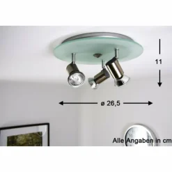 Sonstiges Spots Et Projecteurs|Spot de plafond Nickel mat, 3 lumières