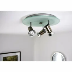 Sonstiges Spots Et Projecteurs|Spot de plafond Nickel mat, 3 lumières