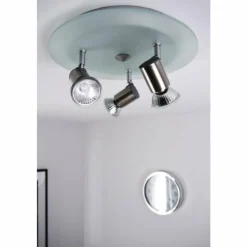 Sonstiges Spots Et Projecteurs|Spot de plafond Nickel mat, 3 lumières