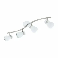 Luminaires Eglo Spots Et Projecteurs|Spot Eglo ARBOLEDAS Nickel mat, Blanc, 4 lumières