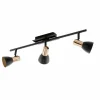 Luminaires Eglo Spots Et Projecteurs|Spot Eglo BARNHAM Cuivre, Noir, 3 lumières