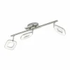Luminaires Eglo Spots Et Projecteurs|Spot Eglo LITAGO CRYSTAL LED Aspect cristal, Nickel mat, 3 lumières