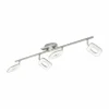 Luminaires Eglo Éclairage Led|Spot Eglo LITAGO CRYSTAL LED Aspect cristal, Nickel mat, 4 lumières