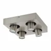 Luminaires Eglo Éclairage Led|Spot Eglo ROBLEDO Nickel mat, 4 lumières