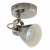 Luminaires Eglo Éclairage Led|Spot Eglo SERAS LED Brun foncé, Nickel mat, Rose, 1 lumière