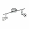 Luminaires Eglo Éclairage Led|Spot Eglo TIBERIO LED Chrome, 2 lumières