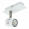 Luminaires Eglo Spots Et Projecteurs|Spot Eglo VERGIANO Nickel mat, Blanc, 1 lumière