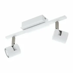 Luminaires Eglo Spots Et Projecteurs|Spot Eglo VERGIANO Nickel mat, Blanc, 2 lumières