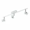 Luminaires Eglo Spots Et Projecteurs|Spot Eglo VERGIANO Nickel mat, Blanc, 3 lumières