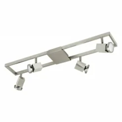Luminaires Eglo Spots Et Projecteurs|Spot Eglo ZERACO Nickel mat, 4 lumières