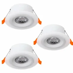 Luminaires Eglo Luminaires Encastrés|Spot encastrable - kit de 3 Eglo CALONGE LED Blanc, 3 lumières