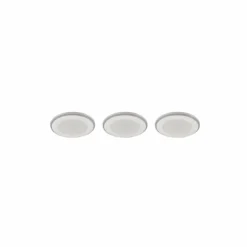 Luminaires Trio Luminaires Encastrés|Spot encastrable - kit de 3 Trio ARGUS LED Blanc, 6 lumières, Télécommandes, Changeur de couleurs