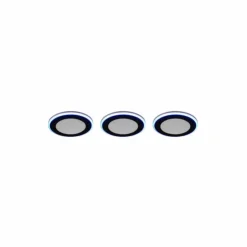 Luminaires Trio Luminaires Encastrés|Spot encastrable - kit de 3 Trio ARGUS LED Noir, 6 lumières, Télécommandes, Changeur de couleurs