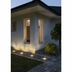 Spot encastrable au sol Konstsmide LED Aluminium, 3 lumières
