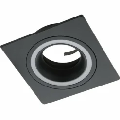 Luminaires Eglo Luminaires Encastrés|Spot encastrable Eglo CAROSSO Noir, 1 lumière
